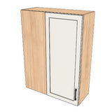 32" Wide 42" High Blind Corner Wall Cabinet - Door on Right/Left Side - (Hardrock Maple Melamine Boxes - Thermofoil Doors)
