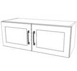 32" Wide x 12" High Fridge Cabinet - Thermofoil Doors