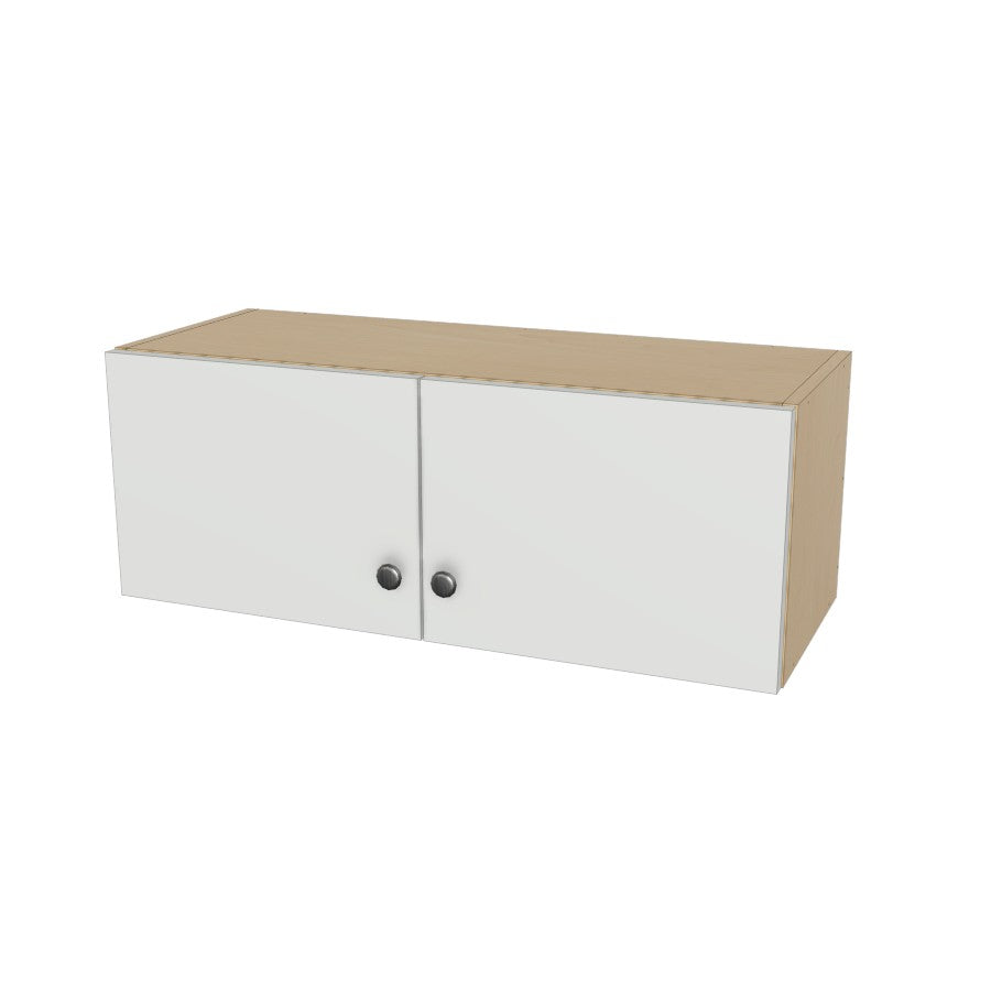32" Wide x 12" High Wall Cabinet - (Ply Wood Boxes - Flat Panel Doors)