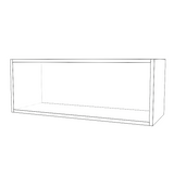 32" Wide x 12" High Fridge Cabinet - Thermofoil Doors