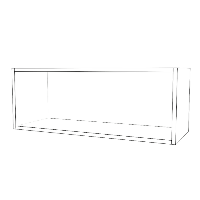 32" Wide x 12" High Fridge Cabinet - Painted Doors