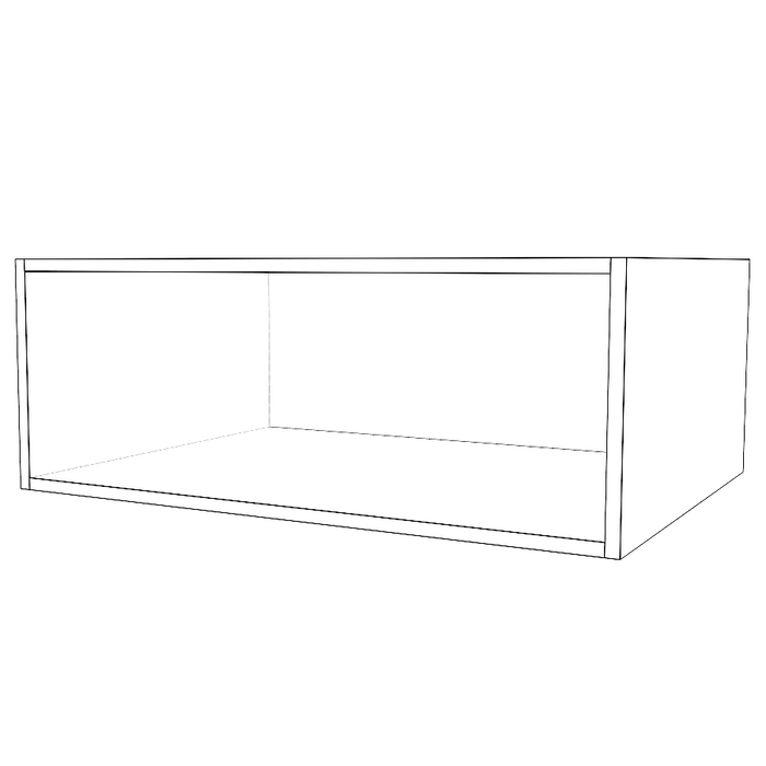 32" Wide x 12" High x 24" Deep Fridge Cabinet - Thermofoil Doors