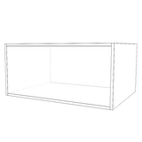 32" Wide x 15" High x 24" Deep Fridge Cabinet - Painted Doors