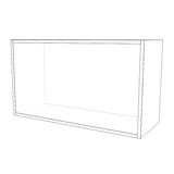 32" Wide x 18" High Fridge Cabinet - Painted Doors