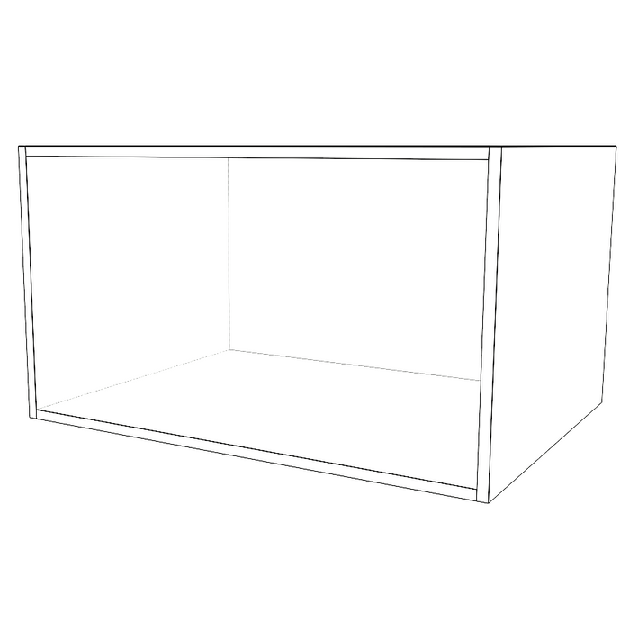 32" Wide x 18" High x 24" Deep Fridge Cabinet - Painted Doors