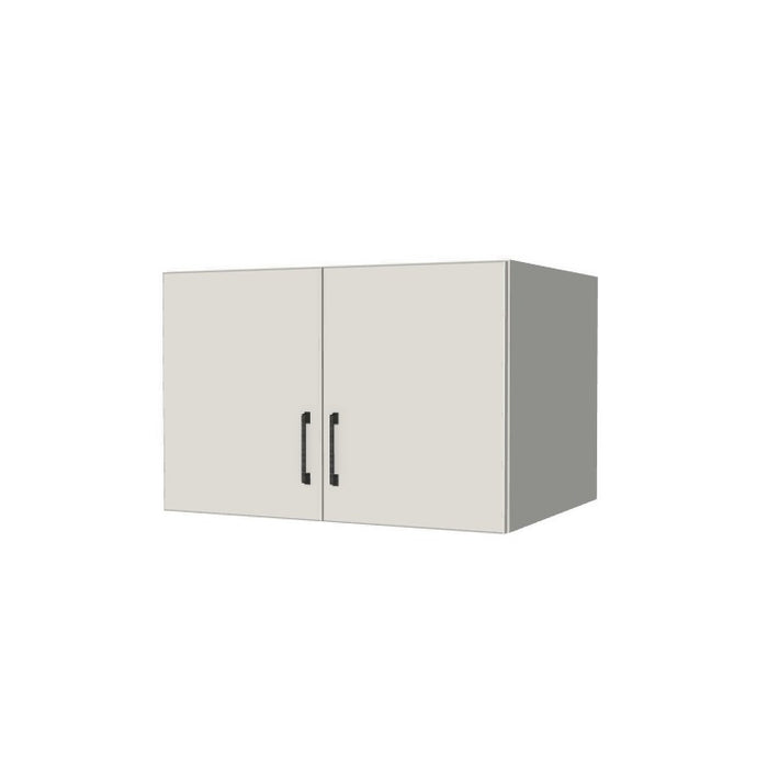 32" Wide x 21" High x 24" Deep Fridge/Stove Cabinet - (White Melamine Boxes - Flat Panel Doors)