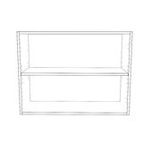 32" Wide x 24" High Wall Cabinet - Thermofoil Doors