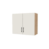 32" Wide x 27" High Fridge/Stove Cabinet - (Hardrock Maple Melamine Boxes - Flat Panel Doors)