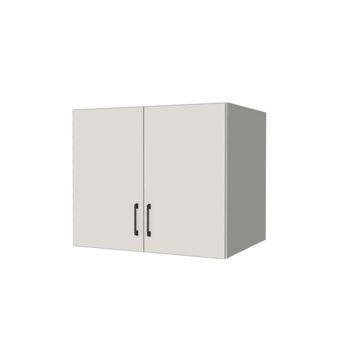 32" Wide x 27" High x 24" Deep Fridge/Stove Cabinet - (White Melamine Boxes - Flat Panel Doors)