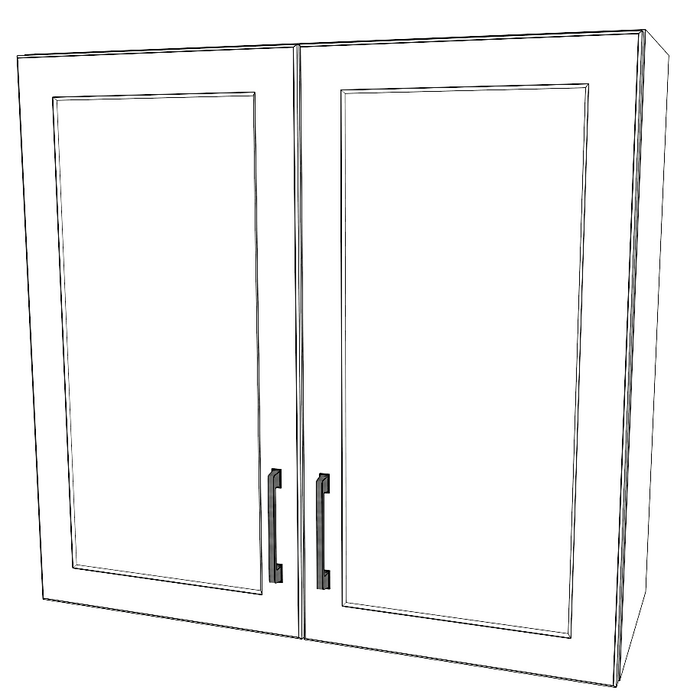 32" Wide x 30" High Wall Cabinet - Painted Doors