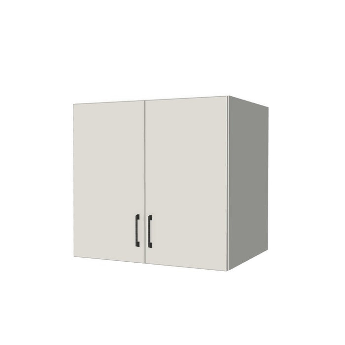 32" Wide x 30" High x 24" Deep Fridge/Stove Cabinet - (White Melamine Boxes - Flat Panel Doors)