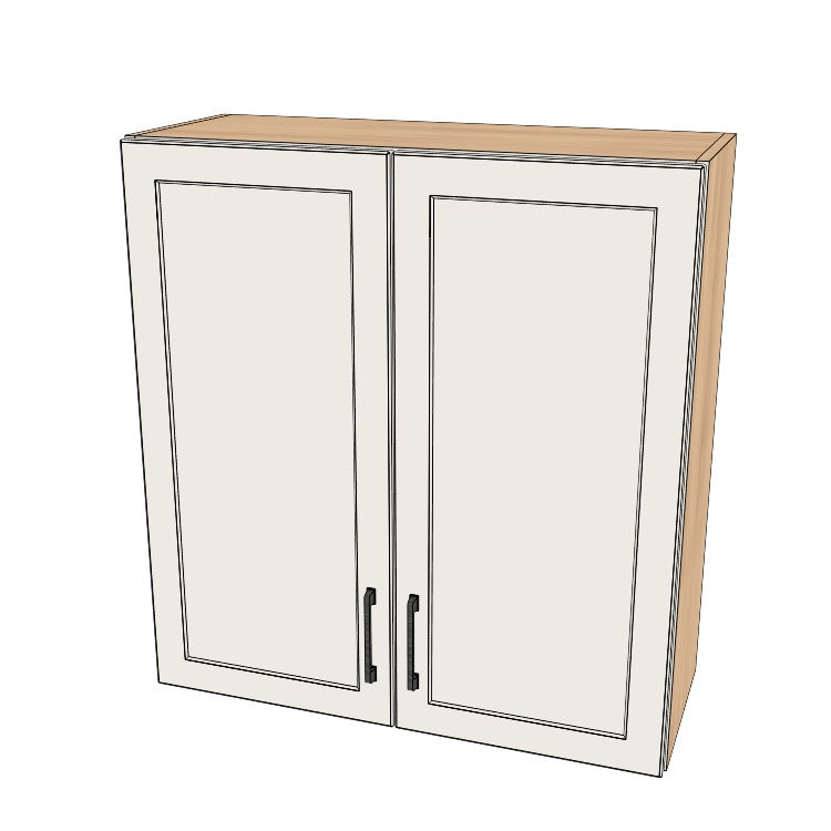 32" Wide x 34" High Wall Cabinet - (Ply Wood Boxes - Painted Doors)