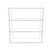32" Wide x 34" High Wall Cabinet - Painted Doors