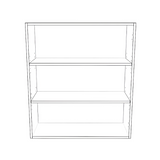32" Wide 36" High Blind Corner Wall Cabinet - Door on Right/Left Side - Thermofoil Doors