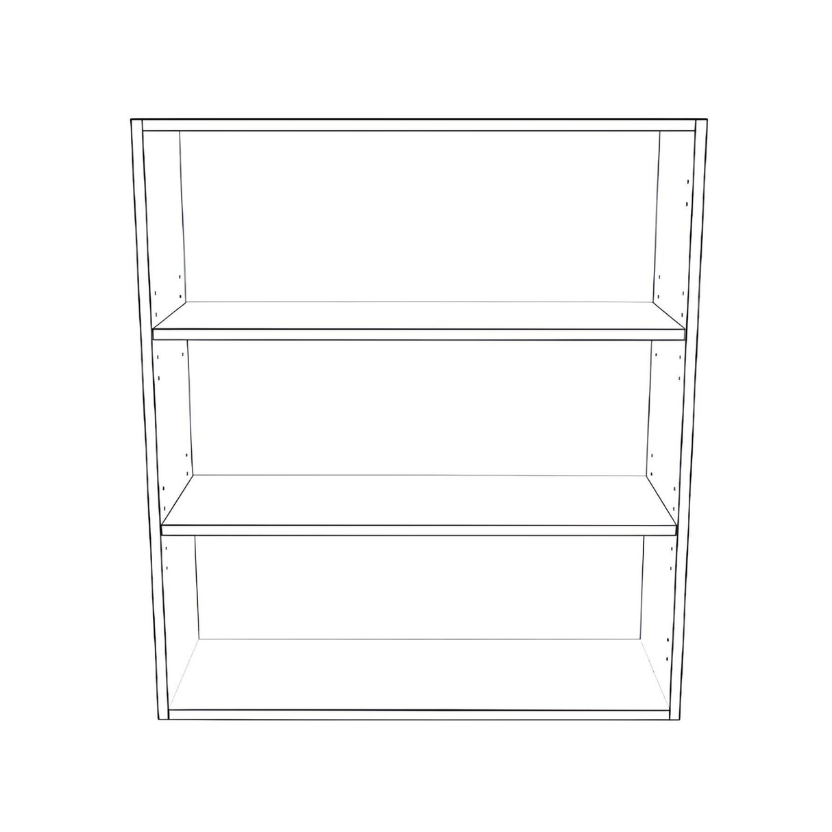 32" Wide 36" High Blind Corner Wall Cabinet - Door on Left Side - Painted Doors