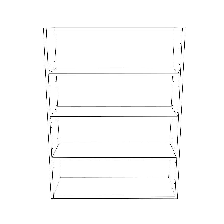 32" Wide x 42" High Wall Cabinet - Thermofoil Doors