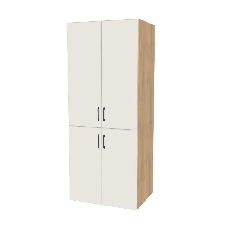 33" Wide Tall Pantry Cabinet - (Ply Wood Boxes - Flat Panel Doors) 24 D