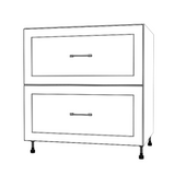 33" Wide Drawer Cabinet - Thermofoil Doors