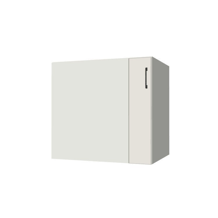 33" Blind Corner Base Cabinet - Door on Right/Left Side - (White Melamine Boxes - Flat Panel Doors)