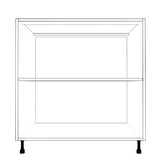 33" Wide Base Cabinet - Painted Doors