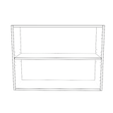 33" Wide x 24" High Wall Cabinet - Thermofoil Doors