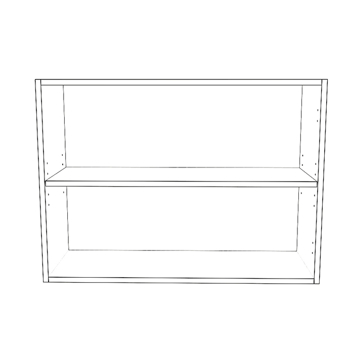 33" Wide x 24" High Wall Cabinet - Thermofoil Doors