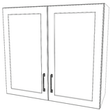 33" Wide x 30" High Wall Cabinet - Thermofoil Doors