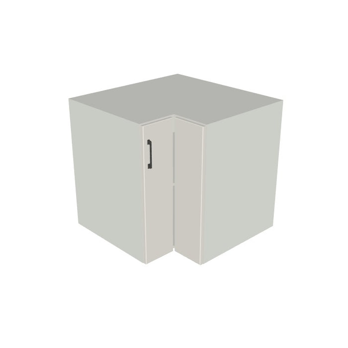 33x33" L Shape Base Corner Cabinet - (White Melamine Boxes - Flat Panel Doors)