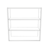 33" Wide x 34" High Wall Cabinet - Thermofoil Doors