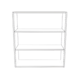 33" Wide x 36" High Wall Cabinet - Thermofoil Doors