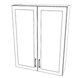 33" Wide x 42" High Wall Cabinet - Thermofoil Doors