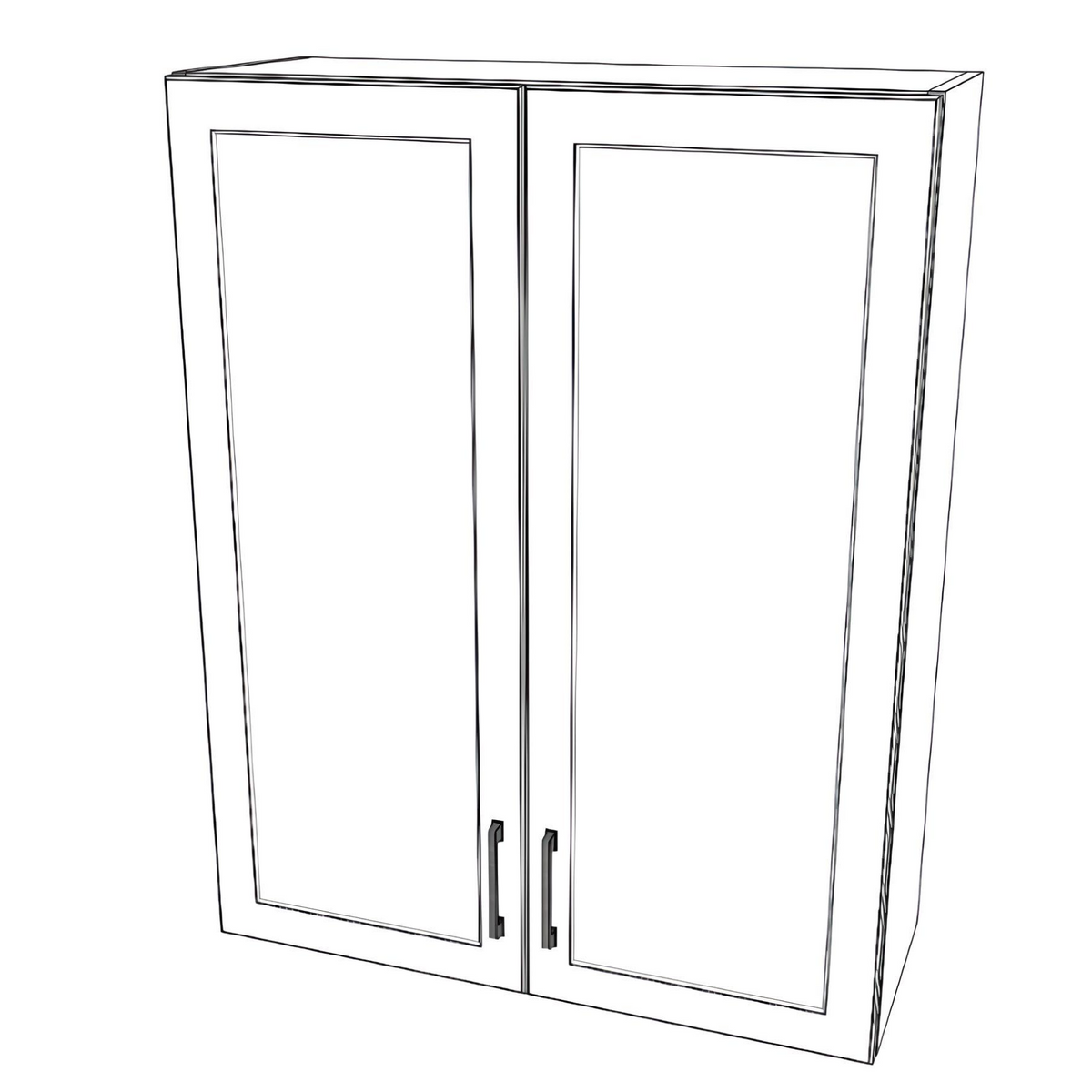33" Wide x 42" High Wall Cabinet - Thermofoil Doors — RTI CABINETS