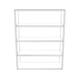 33" Wide x 42" High Wall Cabinet - Thermofoil Doors