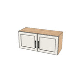 34" Wide x 15" High Fridge/Stove Cabinet - (Ply Wood Boxes - Thermofoil Doors)