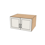 34" Wide x 18" High x 24" Deep Fridge/Stove Cabinet - (Hardrock Maple Melamine Boxes - Painted Doors)