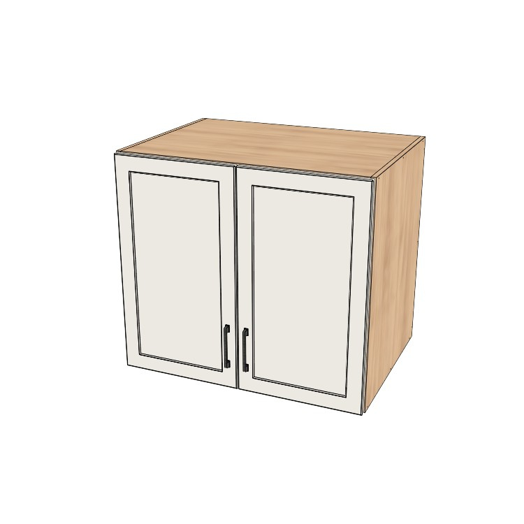 34" Wide x 30" High x 24" Deep Fridge/Stove Cabinet - (Hardrock Maple Melamine Boxes - Painted Doors)