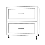 34" Wide Drawer Cabinet - Thermofoil Doors