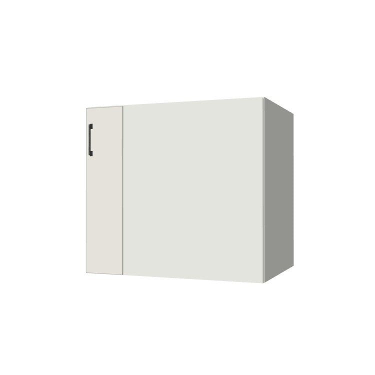 34" Blind Corner Base Cabinet - Door on Right/Left Side - (White Melamine Boxes - Flat Panel Doors)