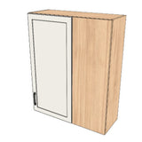 34" Wide 42" High Blind Corner Wall Cabinet - Door on Right/Left Side - (Hardrock Maple Melamine Boxes - Painted Doors)