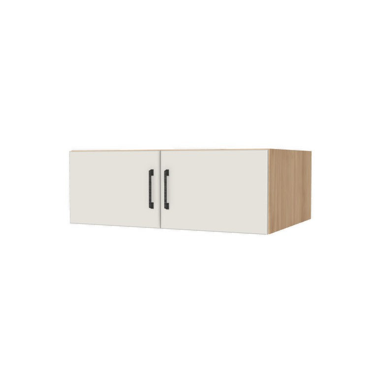 34" Wide x 12" High x 24" Deep Fridge/Stove Cabinet - (Ply Wood Boxes - Flat Panel Doors)