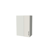 24" Wide 34" High Blind Corner Wall Cabinet - Door on Right/Left Side - (White Melamine Boxes - Flat Panel Doors)