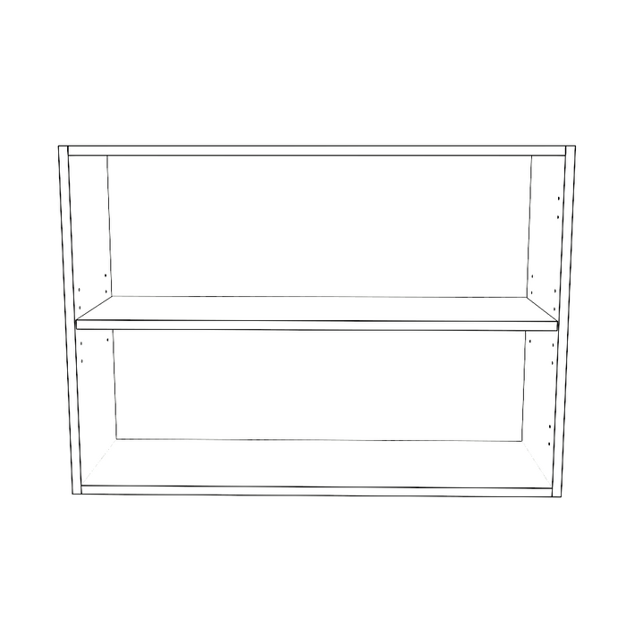 34" Wide x 24" High Wall Cabinet - Thermofoil Doors