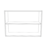 34" Wide x 24" High Wall Cabinet - Painted Doors