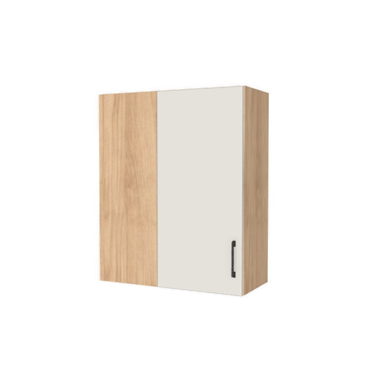 28" Wide 34" High Blind Corner Wall Cabinet - Door on Right/Left Side - (Hardrock Maple Melamine Boxes - Flat Panel Doors)