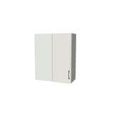 28" Wide 34" High Blind Corner Wall Cabinet - Door on Right/Left Side - (White Melamine Boxes - Flat Panel Doors)