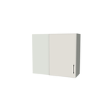 30" Wide 34" High Blind Corner Wall Cabinet - Door on Right/Left Side - (White Melamine Boxes - Flat Panel Doors)