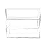 34" Wide x 30" High Wall Cabinet - Thermofoil Doors