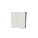32" Wide 34" High Blind Corner Wall Cabinet - Door on Right/Left Side - (White Melamine Boxes - Flat Panel Doors)