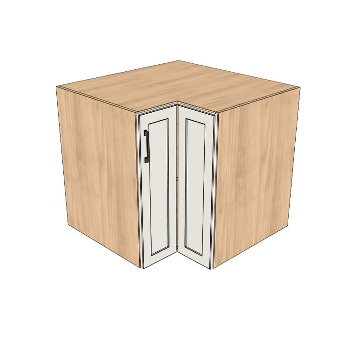 34x34" L Shape Base Corner Cabinet - (Hardrock Maple Melamine Boxes - Thermofoil Doors)
