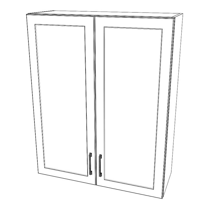 34" Wide x 42" High Wall Cabinet - Thermofoil Doors